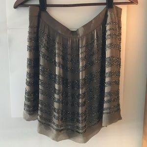 Club Monaco Beaded Stripe Skirt